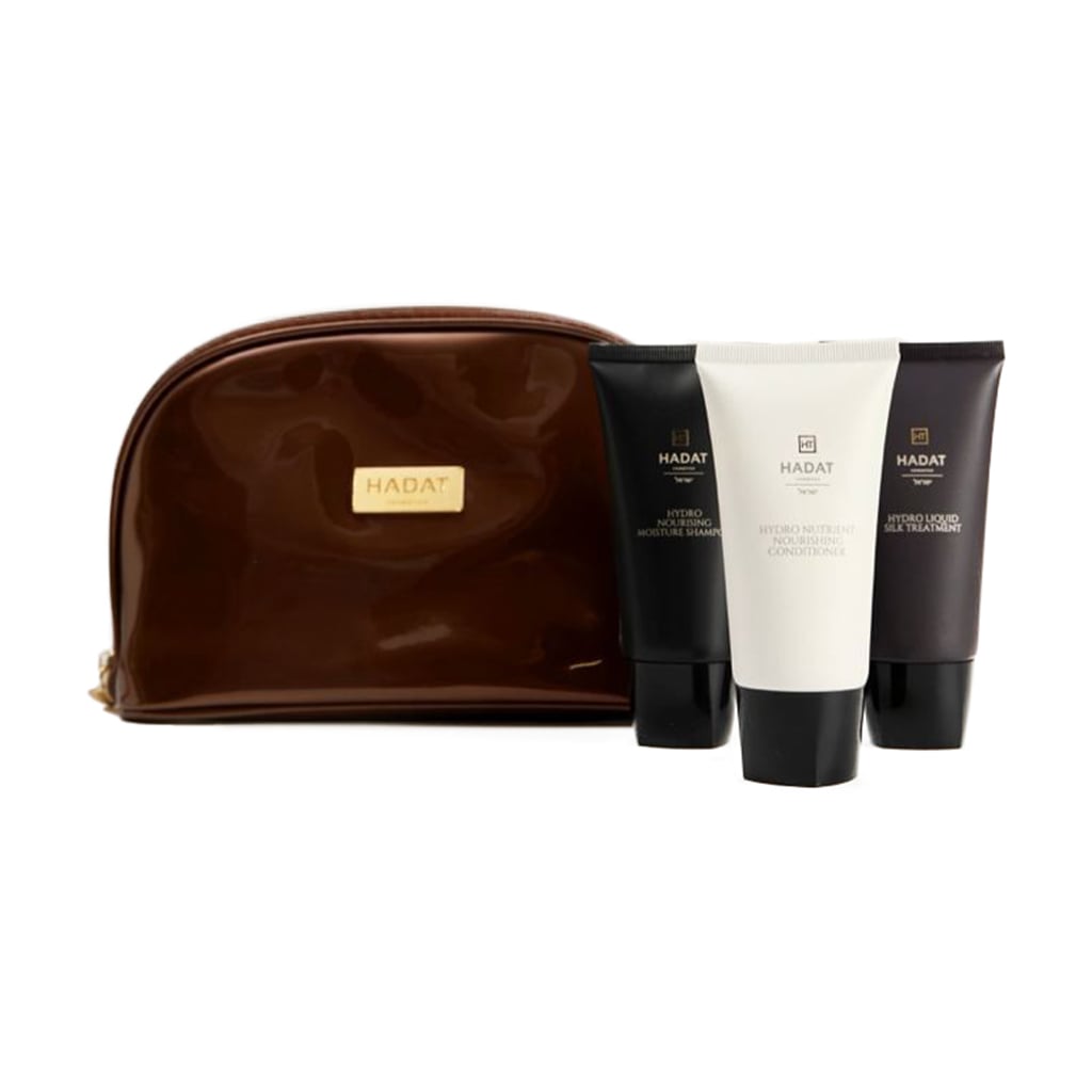 Набір для волосся Hadat Cosmetics Hydro Silk Hair Set Рідкий шовк (шампунь, 75 мл + кондиціонер, 75 мл + маска, 75 мл + косметичка)